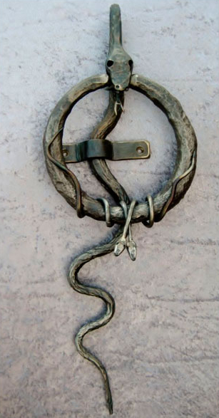 Snake door knocker
