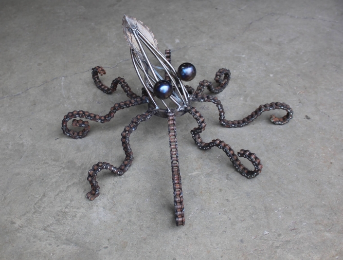Scrap metal octopus